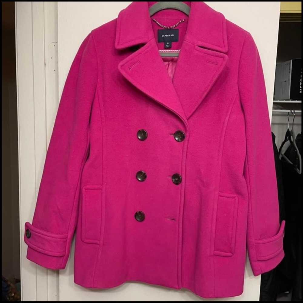 Lands’ End Wool Pea Coat